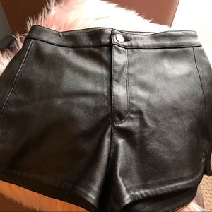 H&M Pleather Shorts